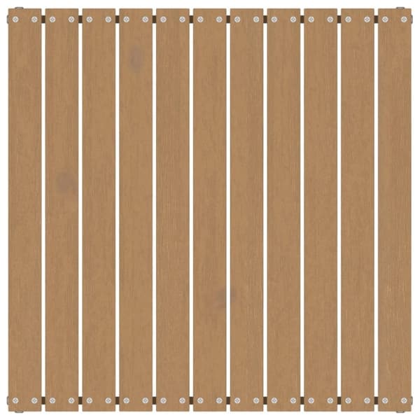 vidaXL Trädgårdspall 70x70x30 cm honungsbrun massiv furu