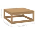 Miniatyrbilde 9 av 9: vidaXL Hagesofagruppe 14 deler heltre furu
