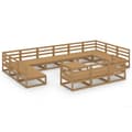 Miniatyrbilde 2 av 9: vidaXL Hagesofagruppe 14 deler heltre furu