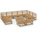 Miniatyrbilde 2 av 9: vidaXL Hagesofagruppe 12 deler heltre furu