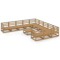 Miniatyrbilde 2 av 9: vidaXL Hagesofagruppe 12 deler heltre furu
