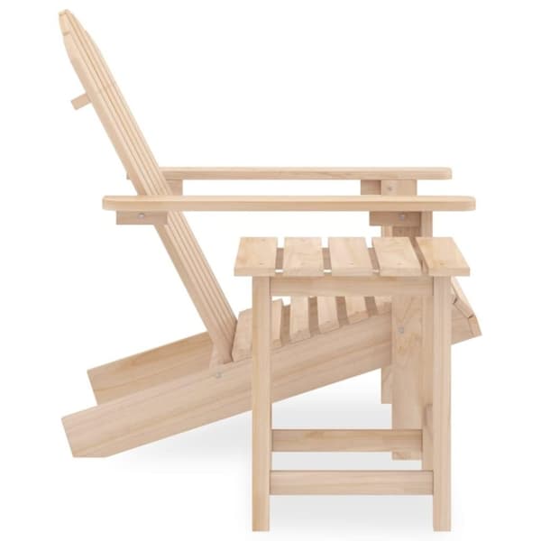 vidaXL Adirondack-havestol med bord massivt grantræ