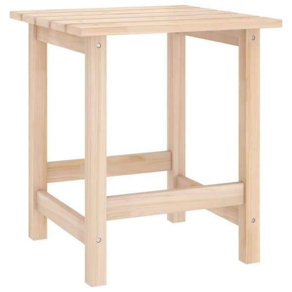 vidaXL Adirondack-havestol med bord massivt grantræ