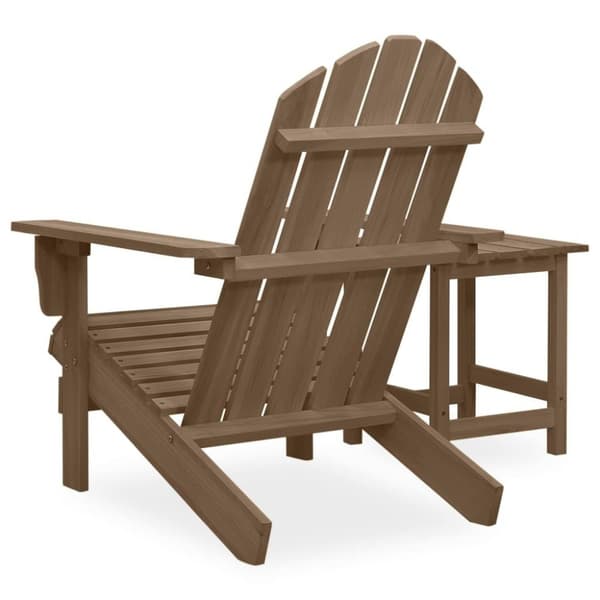 vidaXL Adirondack hagestol med bord heltre gran brun