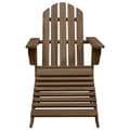 Pikkukuva 6 / 10: vidaXL Adirondack-puutarhatuoli rahi ja pöytä täysi kuusi ruskea