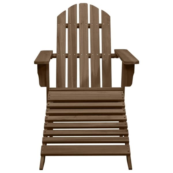 vidaXL Adirondack-puutarhatuoli rahi ja pöytä täysi kuusi ruskea