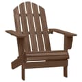 Pikkukuva 8 / 10: vidaXL Adirondack-puutarhatuoli rahi ja pöytä täysi kuusi ruskea