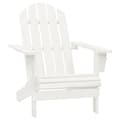 Pikkukuva 8 / 10: vidaXL Adirondack-puutarhatuoli rahi ja pöytä täysi kuusi valkoinen