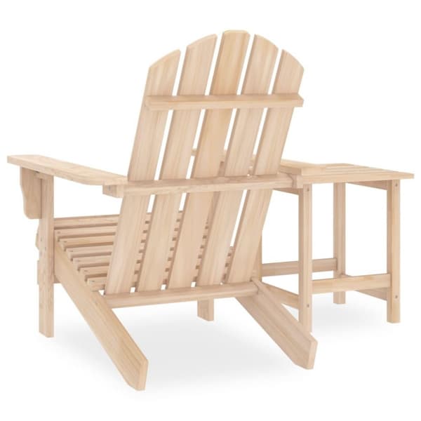 vidaXL Adirondackstol med bord massivt granträ