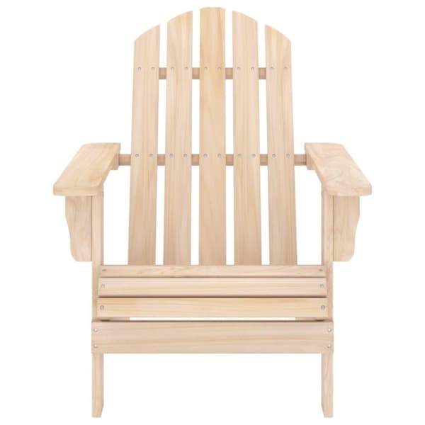 vidaXL Adirondackstol med bord massivt granträ