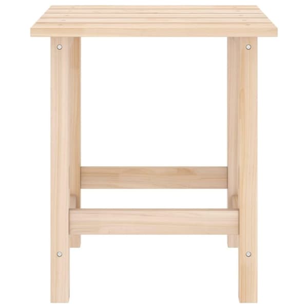 vidaXL Adirondackstol med bord massivt granträ