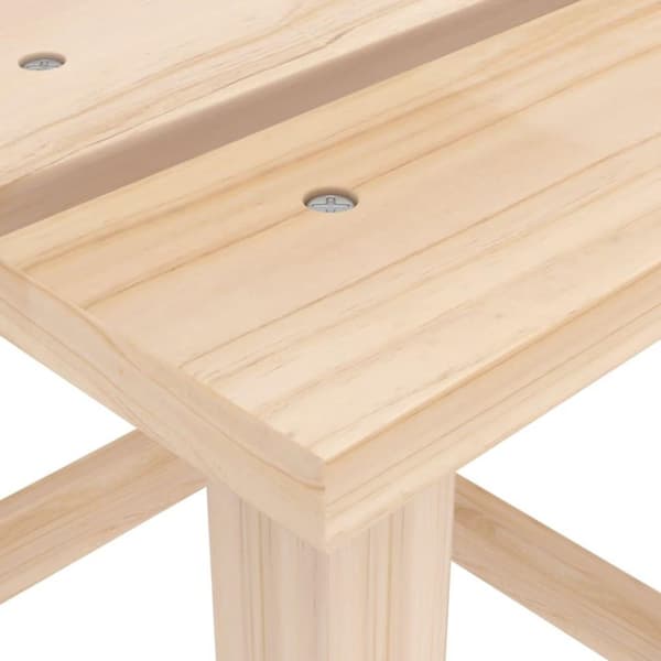 vidaXL Adirondackstol med bord massivt granträ