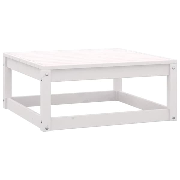 vidaXL Hagesofagruppe 13 deler hvit heltre furu
