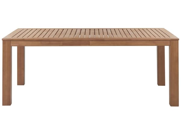Havemøbelsæt Lyst Eukalyptus Træ Olieret 190 x 105 cm 6 Personers Dekorativ Udendørs Havebord og Havebænke Rustikt Design til Terrasse og Have