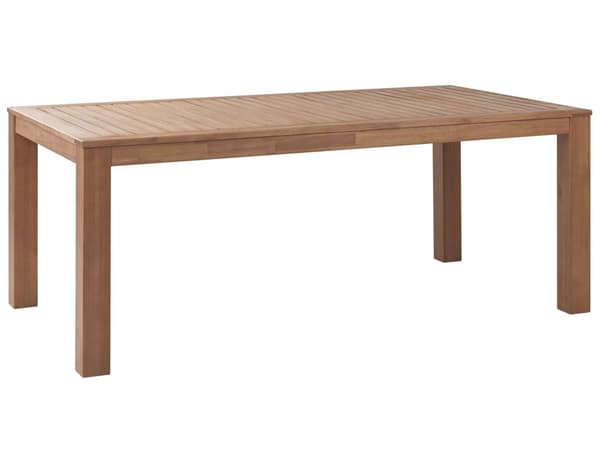 Havemøbelsæt Lyst Eukalyptus Træ Olieret 190 x 105 cm 6 Personers Dekorativ Udendørs Havebord og Havebænke Rustikt Design til Terrasse og Have