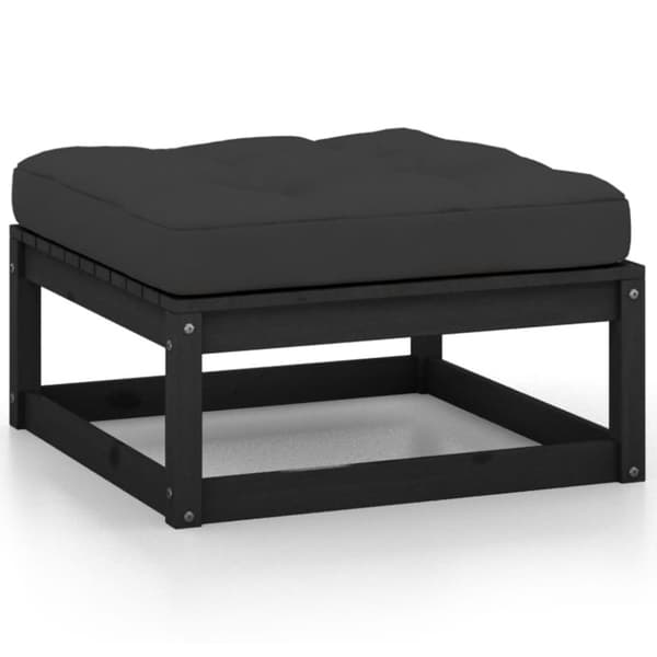 vidaXL Hagesofagruppe med puter 6 deler heltre furu