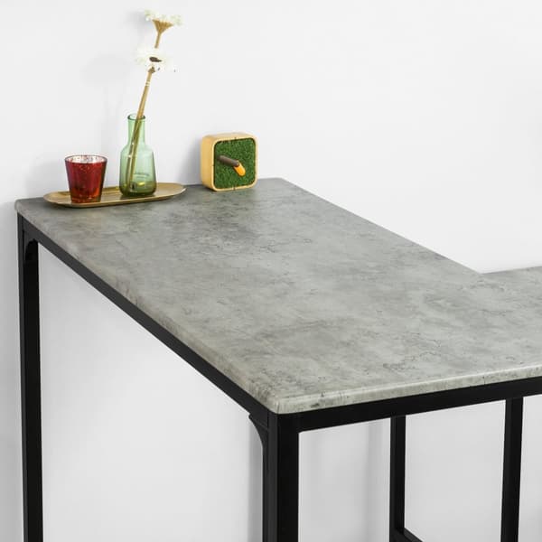SoBuy Barbord och 4 stolar Matgrupp Matbord Loungebord Utemöbler OGT14-HG