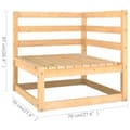 Miniatyrbilde 6 av 9: vidaXL Hagesofagruppe med puter 10 deler heltre furu