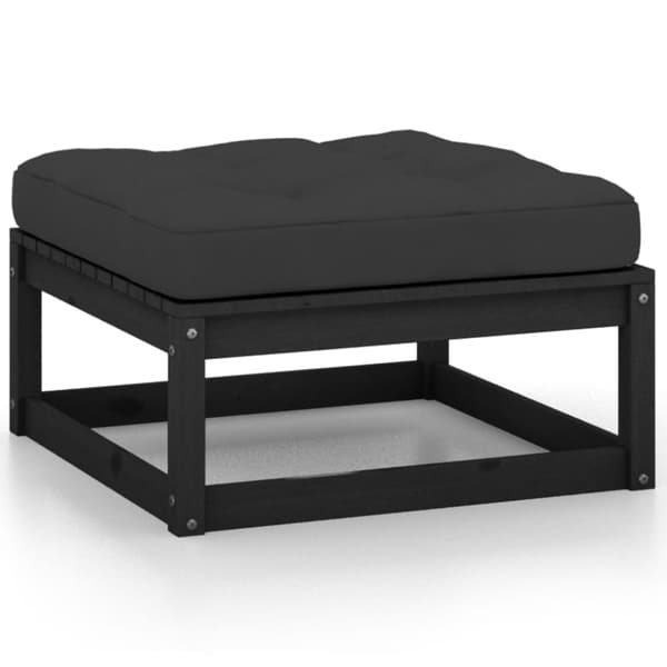 vidaXL Hagesofagruppe med puter 8 deler heltre furu