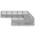 Miniatyrbilde 3 av 7: vidaXL Hagesofagruppe 11 deler heltre furu