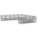 Miniatyrbilde 2 av 7: vidaXL Hagesofagruppe 11 deler heltre furu