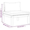 Miniatyrbild 7 av 7: vidaXL Trädgårdssoffa med dynor 4-sits massivt akaciaträ
