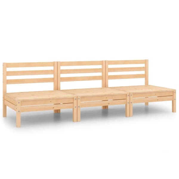 vidaXL Hagesofagruppe 3 deler heltre furu