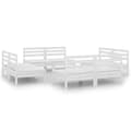 Miniatyrbilde 2 av 7: vidaXL Hagesofagruppe 8 deler hvit heltre furu