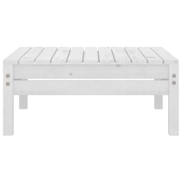 vidaXL Hagesofagruppe 5 deler hvit heltre furu