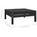 Miniatyrbilde 8 av 8: vidaXL Hagesofagruppe 6 deler svart heltre furu