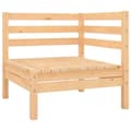 Miniatyrbillede 1 af 6: vidaXL hjørnemodul til havesofa massivt fyrretræ