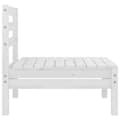 Miniatyrbillede 3 af 6: vidaXL midtermodul til havesofa massivt fyrretræ hvid