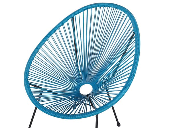 Balkongset Turkos Konstrotting Bord och 2 Stolar 3 Delar Modern