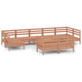 Miniatyrbilde 2 av 8: vidaXL Hagesofagruppe 10 deler honningbrun heltre furu