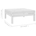 Miniatyrbilde 8 av 8: vidaXL Hagesofagruppe 7 deler heltre furu hvit