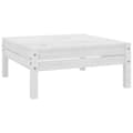 Miniatyrbilde 5 av 8: vidaXL Hagesofagruppe 10 deler hvit heltre furu