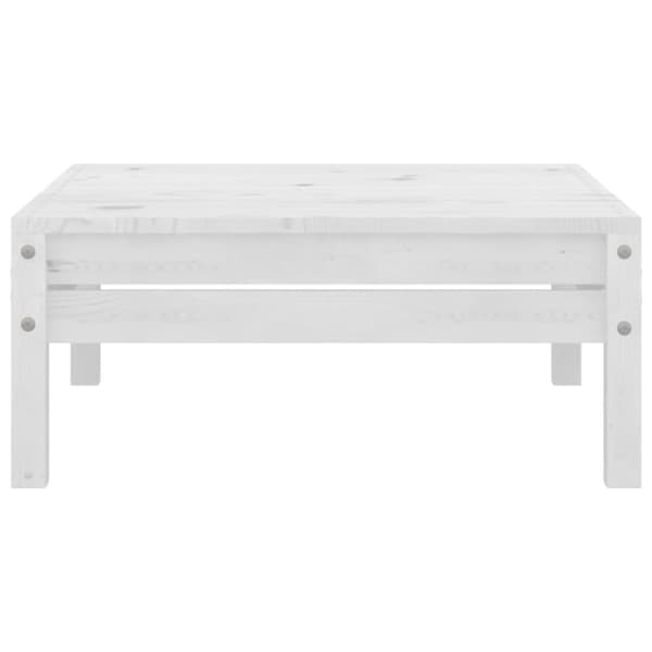 vidaXL Hagesofagruppe 3 deler heltre furu hvit