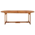 Miniatyrbilde 7 av 11: vidaXL Hagespisegruppe 11 deler 220x90x75 cm heltre akasie