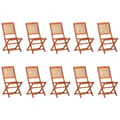 Miniatyrbilde 3 av 11: vidaXL Hagespisegruppe 11 deler 220x90x75 cm heltre akasie