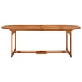 Miniatyrbilde 7 av 11: vidaXL Hagespisegruppe 11 deler 220x90x75 cm heltre akasie