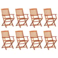 Miniatyrbilde 3 av 11: vidaXL Hagespisegruppe 9 deler 220x90x75 cm heltre akasie