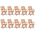 Miniatyrbilde 3 av 11: vidaXL Hagespisegruppe 11 deler 280x90x75 cm heltre akasie