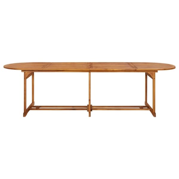 vidaXL 13-osainen Puutarharuokailuryhmä 280x90x75 cm täysi akaasiapuu