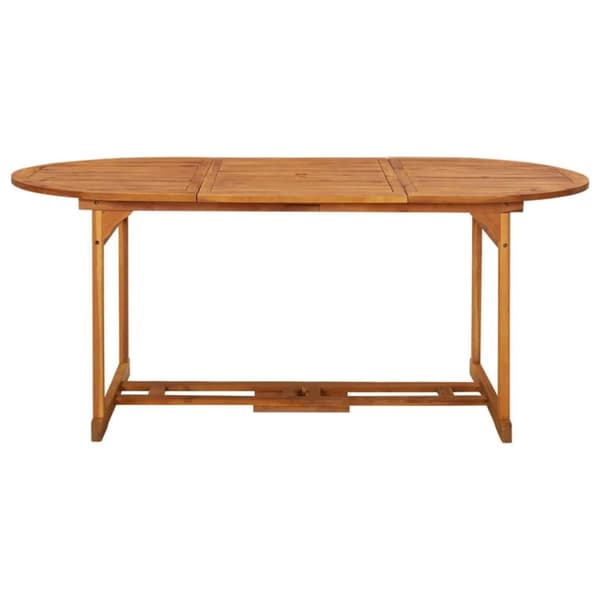 vidaXL spisebordssæt til haven 7 dele 180x90x75 cm massivt akacietræ