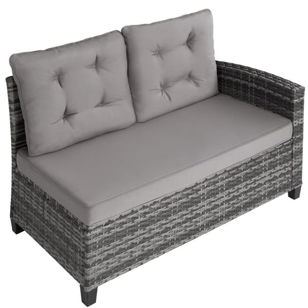 Polyrattan loungesæt Catania - grå