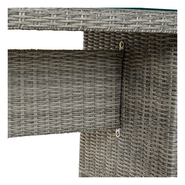 Sofa og spisebordssæt DKD Home Decor Udvendig (4 pcs)