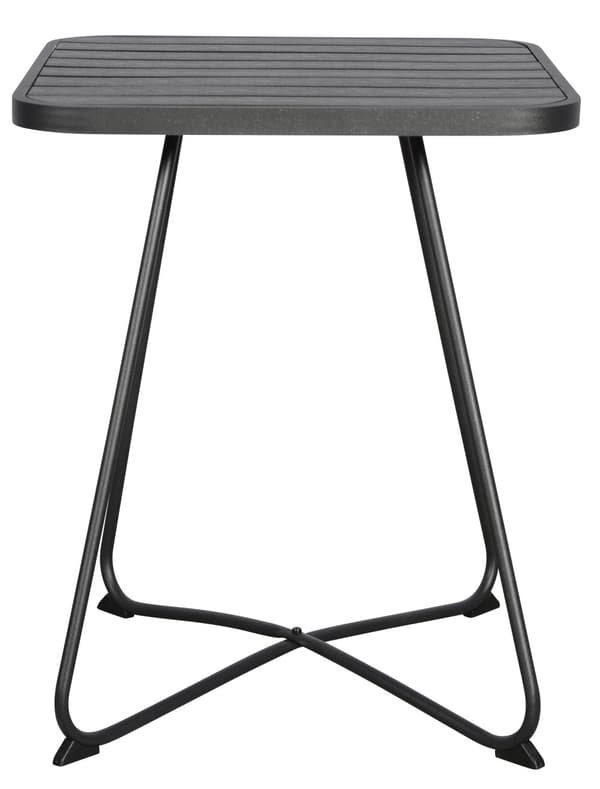 Annie cafe- och balkongmöbel caffébord, Ø58 cm svart/svart.