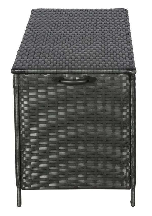 Kaplo trädgårdstillbehör dynbox, med hjul svart.