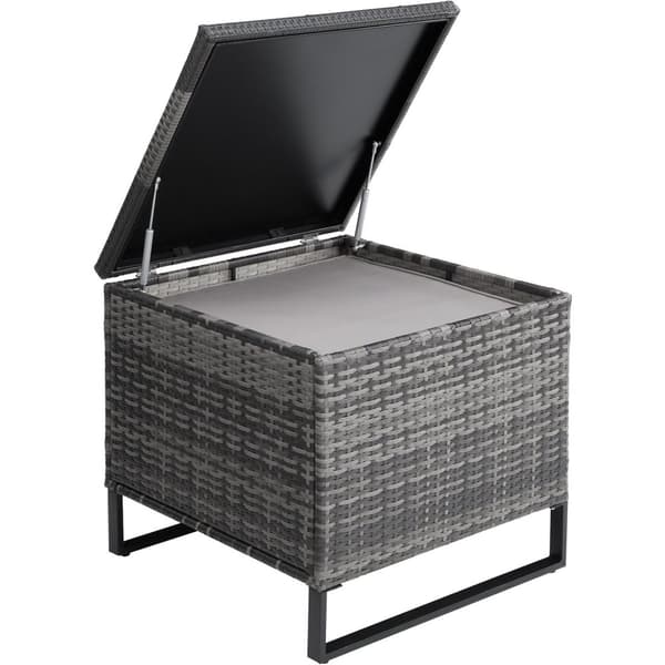 Polyrattan loungesæt Ostuni - grå