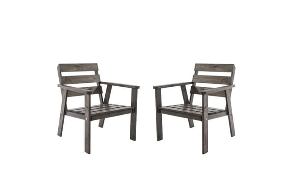 Woodfurniture ruokailutila puutarhaan, pöytä + 4 tuolia tyynyillä